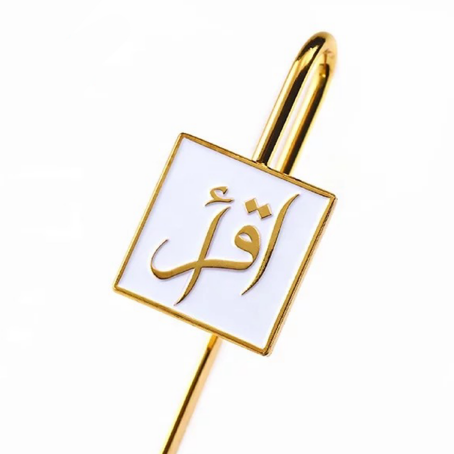 (Gold) Iqra Gold Plated Metal Bookmark